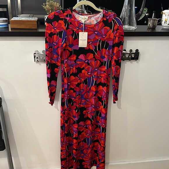 Paloma Printed Dress Sz 0 - Picture 5 of 12